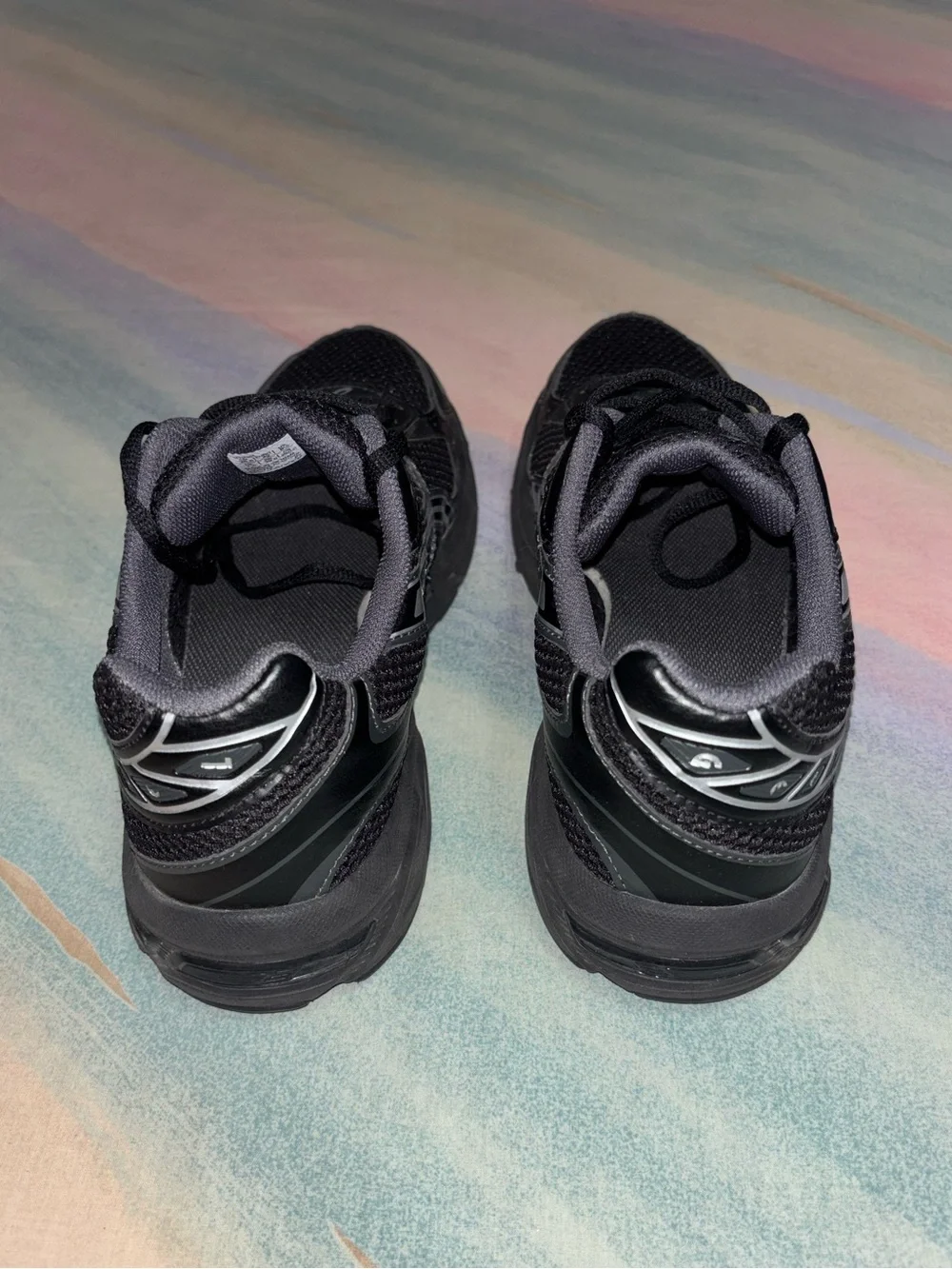 ASICS Gel-1130 Sneakers running black silver shoes size 8.5 athletic shoes - Picture 5 of 8